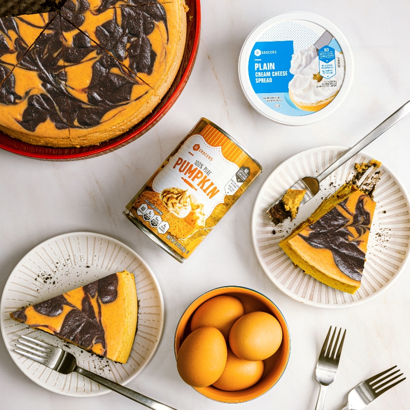 Pumpkin chocolate swirl cheesecake recipe