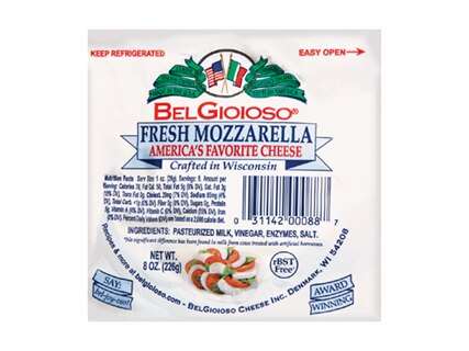 Belgioioso Mozzarella Ball or Log 8 oz.