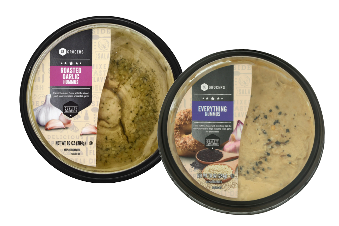 SE Grocers Roasted Garlic & Everything Hummus