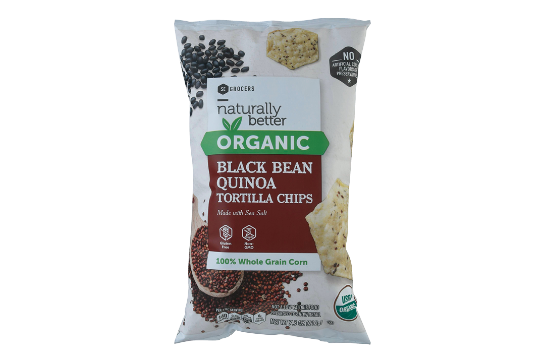Naturally Better Organic Black Bean Quinoa Tortilla Chips 7.75oz