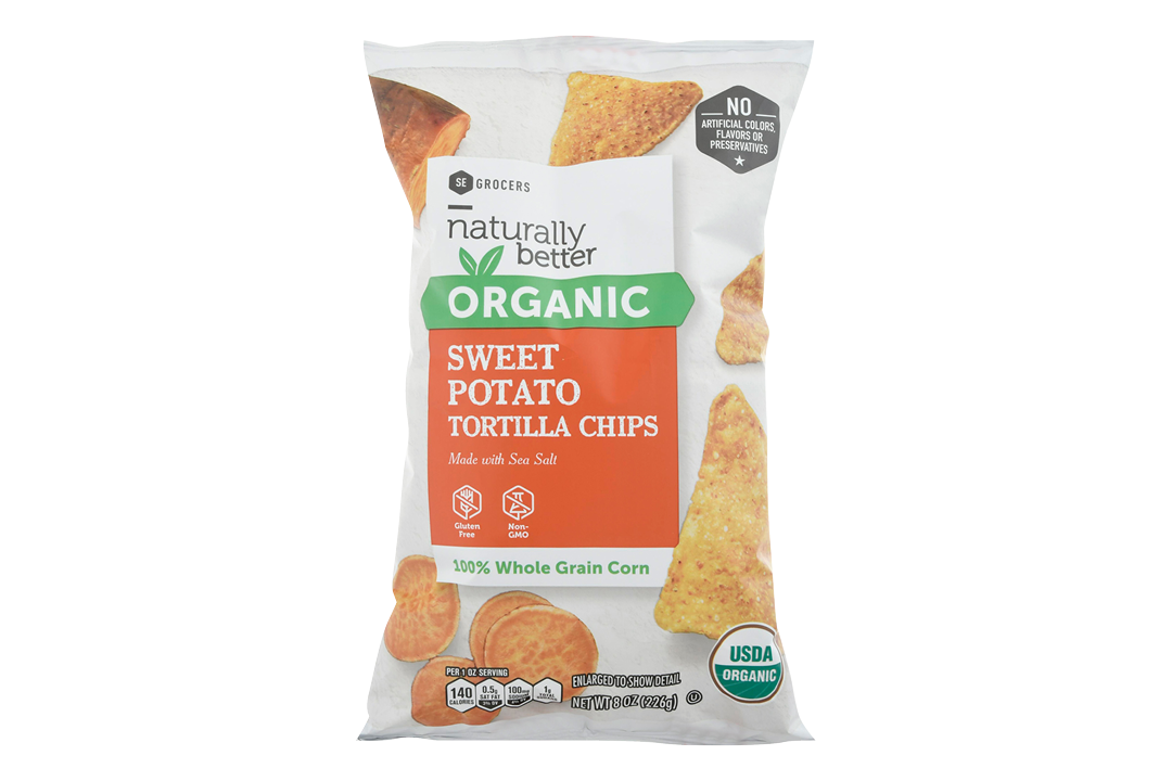 Naturally Better Organic Sweet Potato Tortilla Chips 8oz