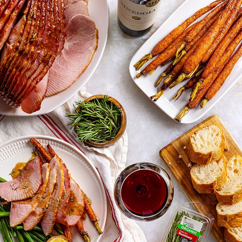 Rosemary-balsamic glazed spiral ham recipe