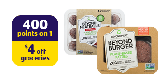 Beyond Meat Patties or Meatballs - $4.99 with 400 points (limit 2)