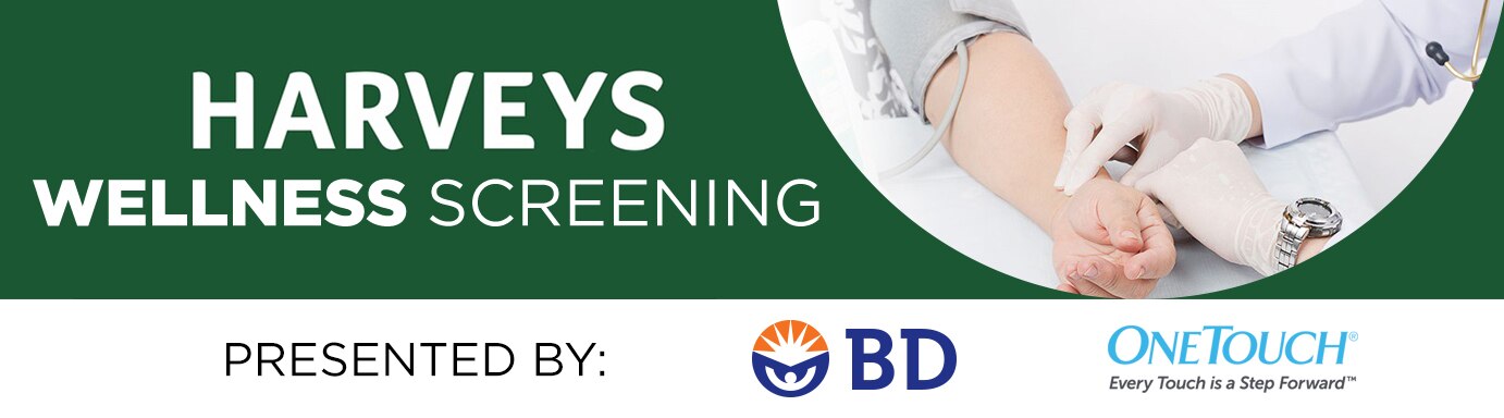 Harveys Wellness Screening, Person’s pulse is being taken