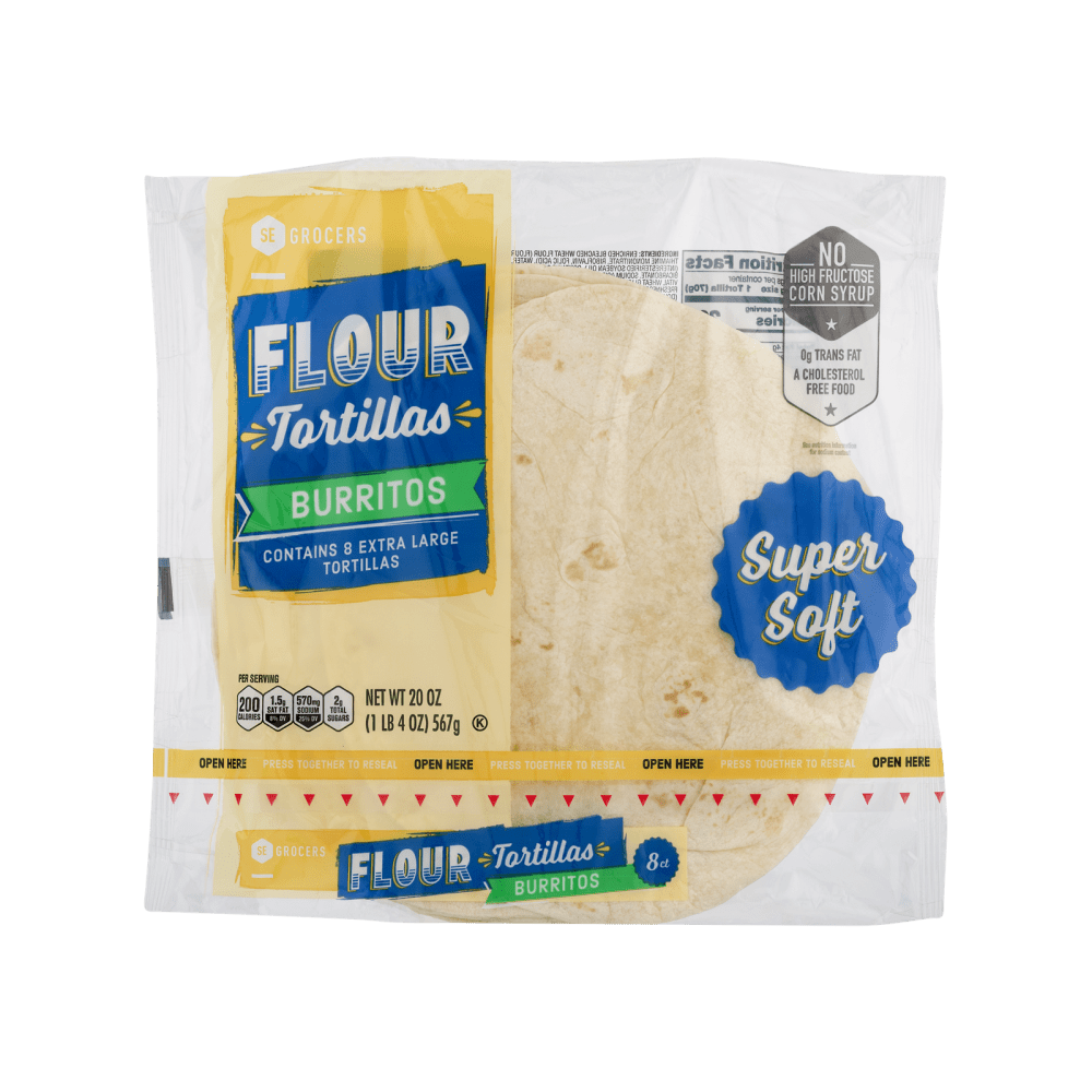 8ct 10in SE Grocers Flour Tortillas