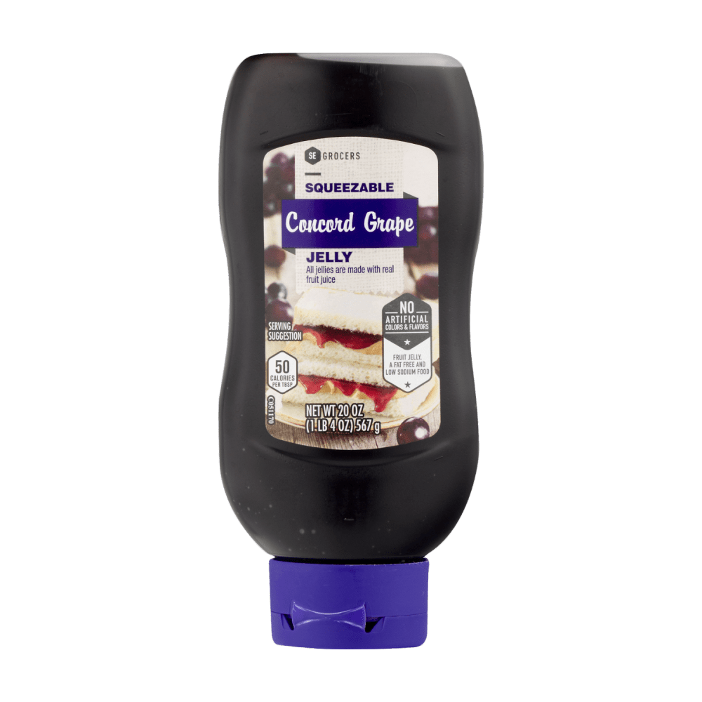 20oz SE Grocers Squeezable Concord Grape Jelly