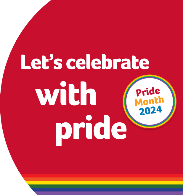Let's celebrate with pride. Pride month 2024.