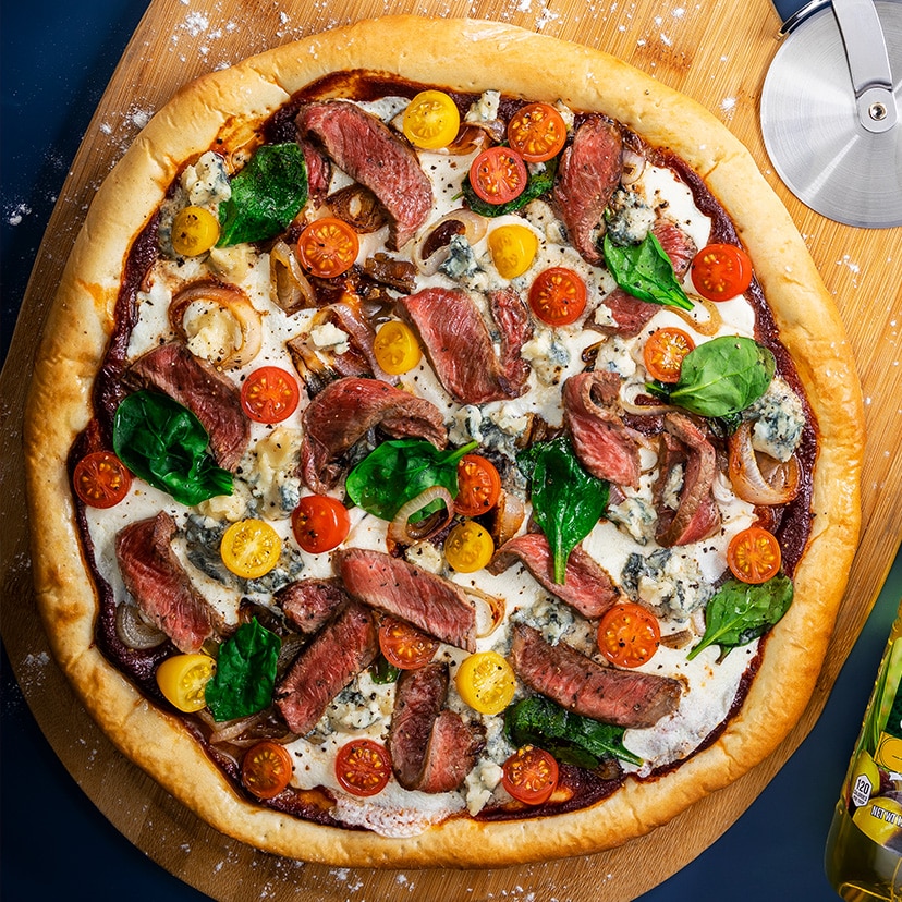 Balsamic Steak And Pizza Recipe Harveys Supermarket