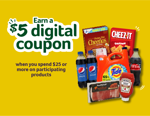 Earn a $10 digital coupon when you spend $35 or more on participating products