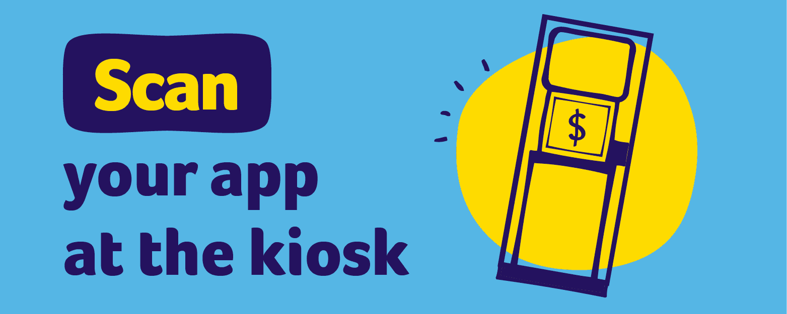 Scan your app at the Kiosk
